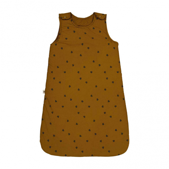Gigoteuse ajustable Sarah - Cœur cumin