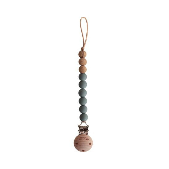 Attache tétine en bois Eva - Dried thyme