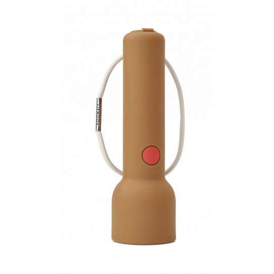 Lampe torche Gry - Golden caramel et rouge pomme