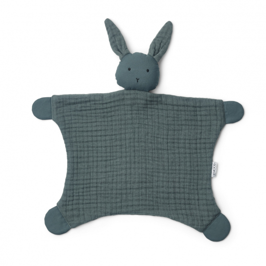 Doudou Addison - Lapin bleu whale