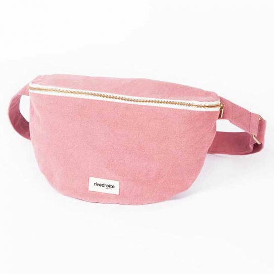 Sac banane XL Custine - Bois de rose