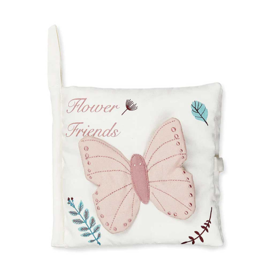 Livre en tissu - Pressed leaves rose