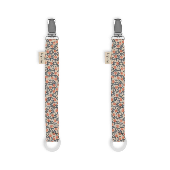 2 Attaches tétine - Fleur de glace