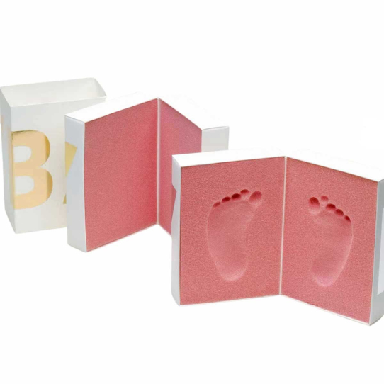 Boîte empreinte bébé - Doré