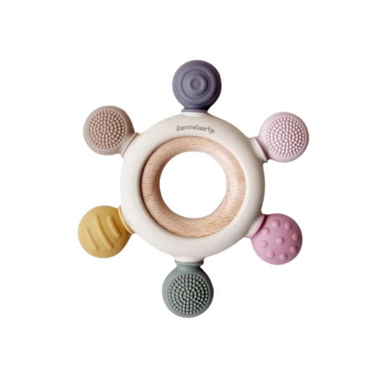 Anneau de dentition Roue - Rose