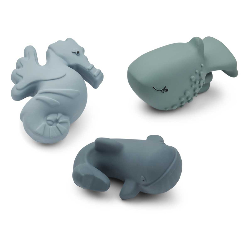 Liewood - Jouets de bain pour bébé - 9 animaux en mousse - modèle Pia
