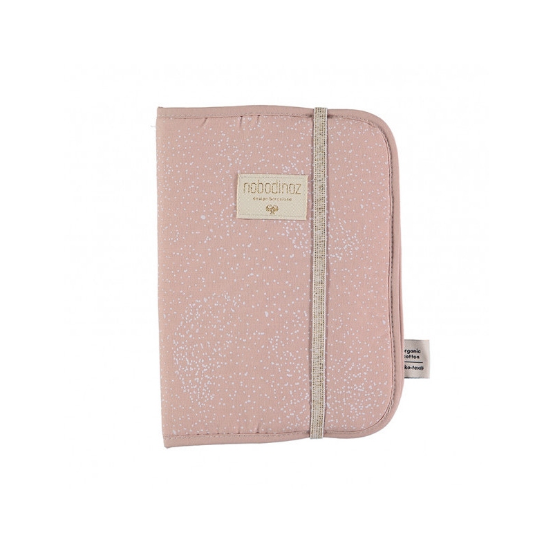 Protège carnet de santé fleuri rose naissance Okaïdi & Obaïbi