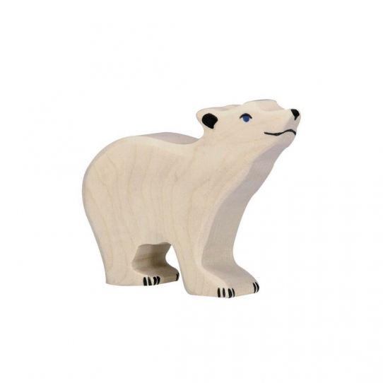 Petit Ours Polaire en bois