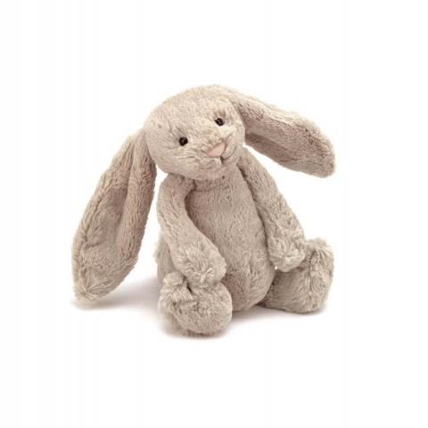 Jellycat - Doudou Lapin Bashful Beige 18 cm - Petit Sixième