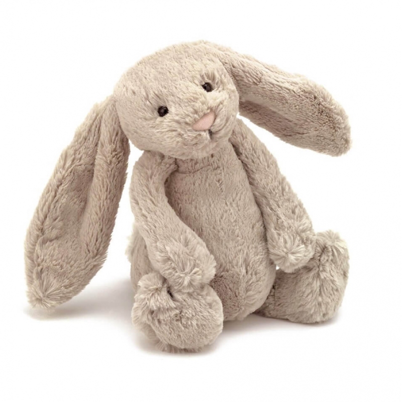 Jellycat - Doudou Lapin Bashful Beige 31 cm - Petit Sixième