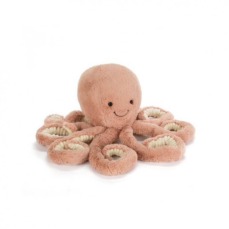 Jellycat - Peluche pieuvre Odell Octopus tiny 14 cm - Petit Sixième