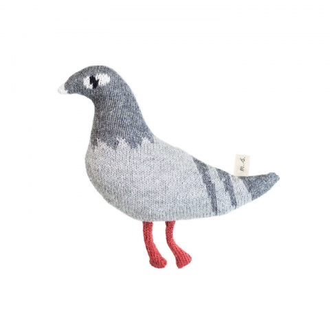 Doudou Pigeon Tricoté
