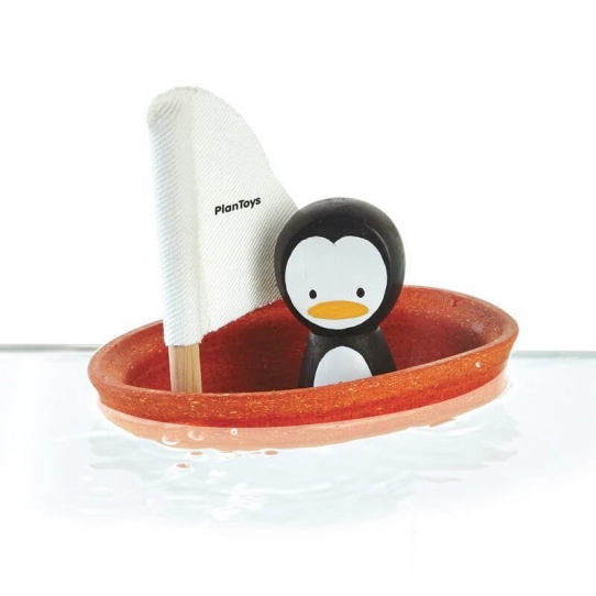 Jouet de Bain Bateau Pingouin