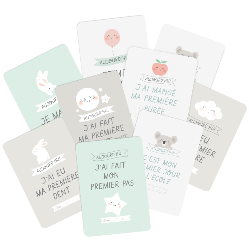 Zu Cartes Premieres Fois De Bebe Petit Sixieme