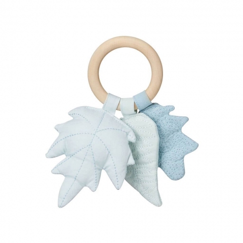 Cam Cam Hochet Feuilles Bleu