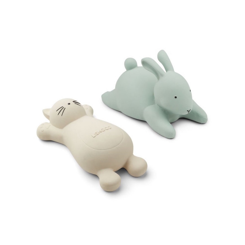 Liewood - Jouet pour le bain Vikky x2 Chat crème- Petit Sixième