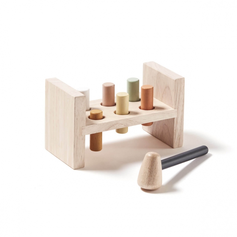 Kids Concept - Jeu de marteau en bois Neo naturel - Petit Sixième