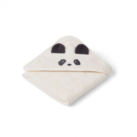 Cape de bain bébé Panda - crème
