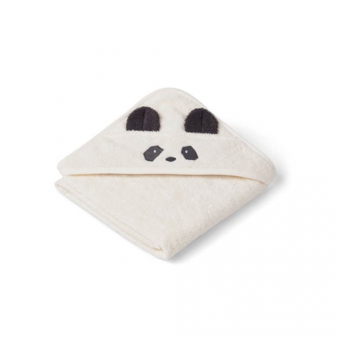 Liewood Cape De Bain Bebe Albert Panda Creme De La Creme Petit Sixieme
