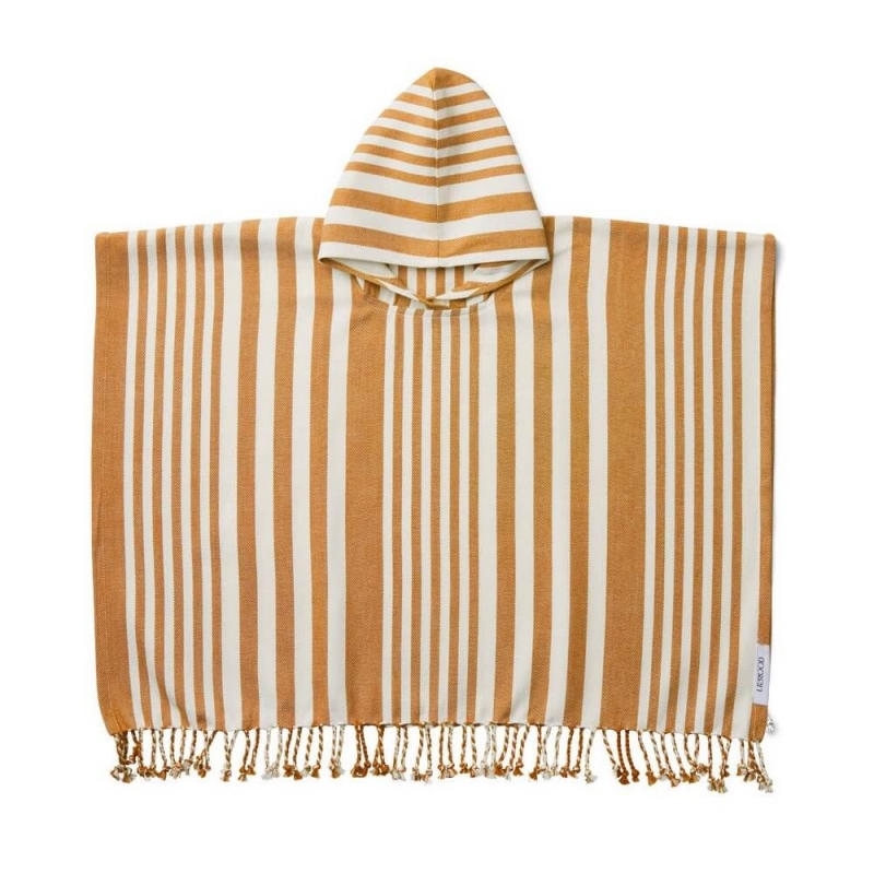 Liewood Poncho Roomie Strip Mustard Sandy Petit Sixieme Liewood Poncho Roomie Strip Mustard Sandy Petit Sixieme