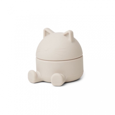 Boite en silicone - Chat beige