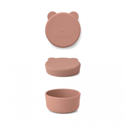 Boite en silicone Carrie - Ours rose