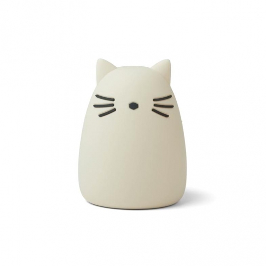 Veilleuse rechargeable Chat - beige