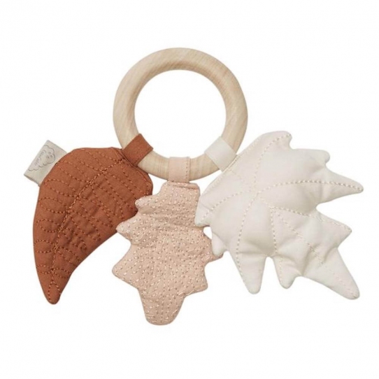 Hochet Feuilles - Caramel