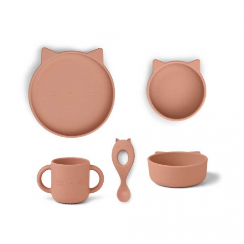 Vaisselle Silicone - Chat rose