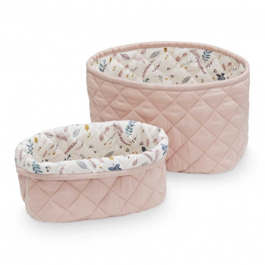 Panier de rangement x 2 - Blossom pink