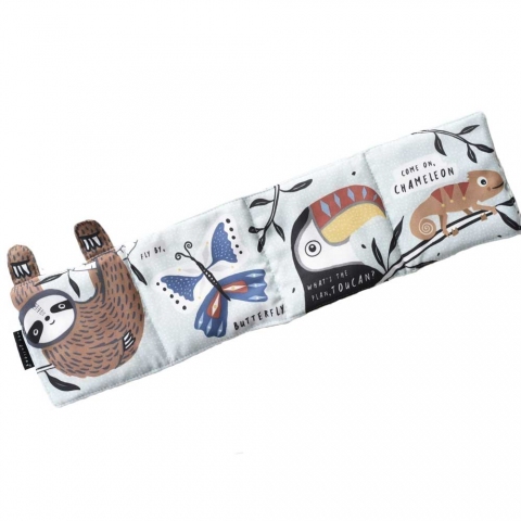 Wee Gallery Livre En Tissu Pour Bebe Sloth Le Paresseux Petit Sixieme