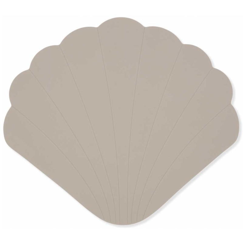 Konges Slojd Tapis De Bain Coquillage Warm Grey Petit Sixieme