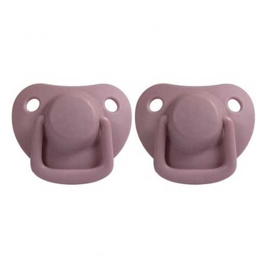 2 Tétines silicone 0/6 mois - Dusty Rose
