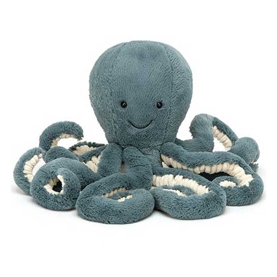 Peluche Pieuvre Storm - Bleu - 49 cm