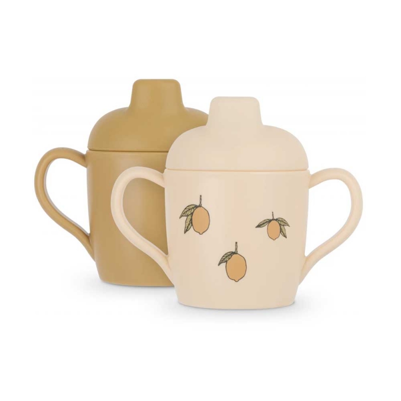 Konges Slojd 2 Tasses Bebe Avec Bec Lemon Petit Sixieme