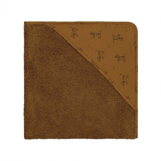 Cape de bain Colette - Chat cumin