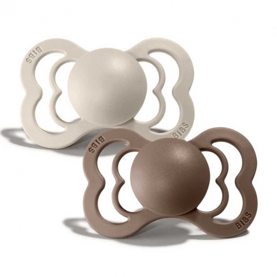 2 Tétines Suprême Silicone - Vanille et Chêne