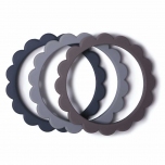 Bracelets de dentition Fleur - Steel, Dove gray, Stone