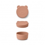 Boîte en silicone Carrie 8,3 cm - Ours rose tuscany