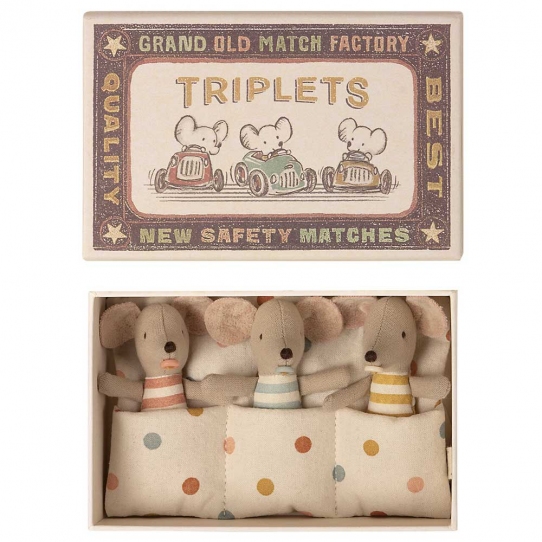 Souris Bébés Triplés