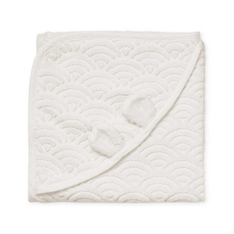 Cam Cam - Cape de bain bébé off white - Petit Sixième