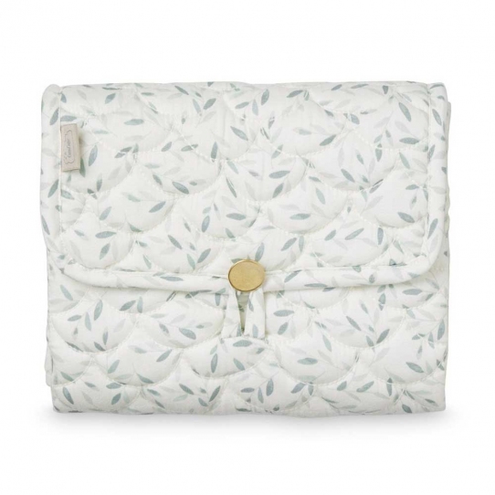 Matelas à langer de voyage - Feuilles vert