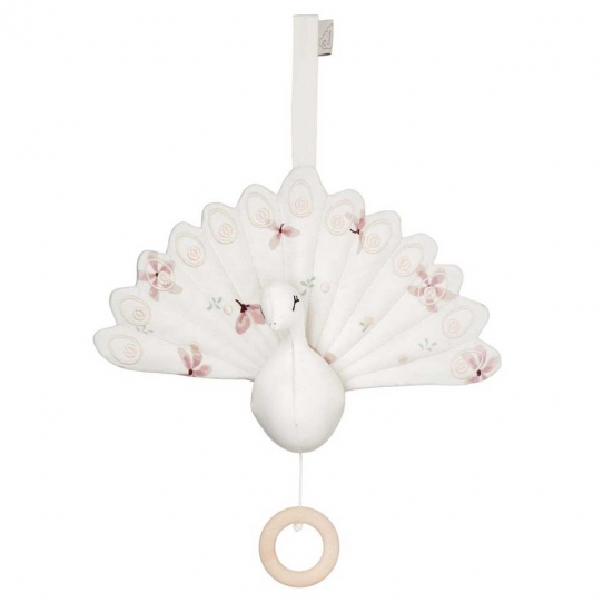 Mobile Musical Paon - Windflower crème