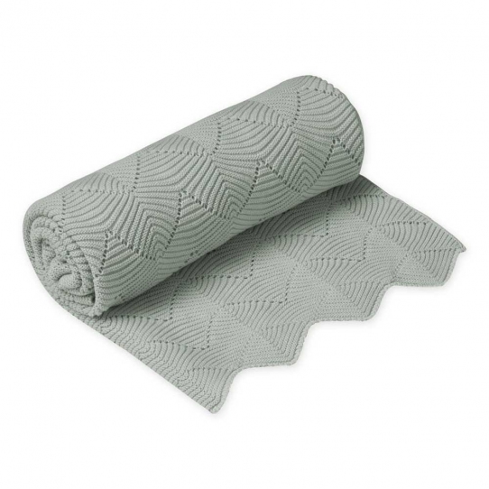 Cam Cam Copenhagen Couverture Bebe En Tricot Scallop Dusty Green Petit Sixieme Cam Cam Copenhagen Couverture Bebe En Tricot Scallop Dusty Green Petit Sixieme