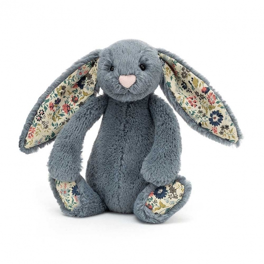 Doudou Lapin - Blossom Dusky Blue 31 cm
