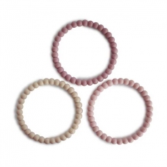 Bracelets de dentition Perle - Linen, peony, pale pink