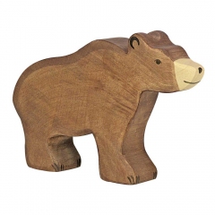 Ours brun en bois