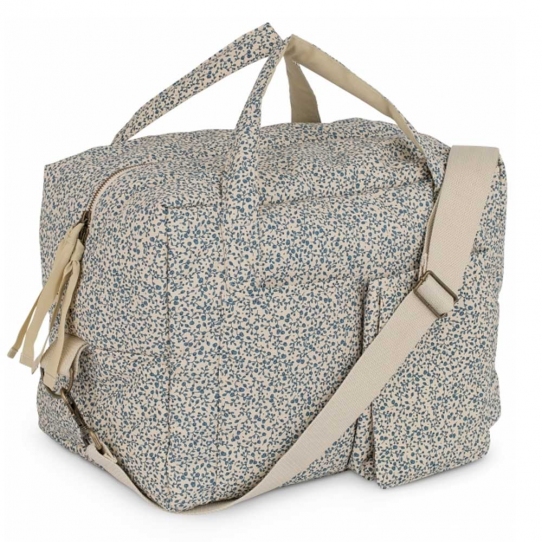 Sac à langer et matelas à langer de voyage - Blue blossom mist