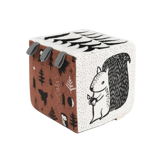 Cube en tissu - Woodland