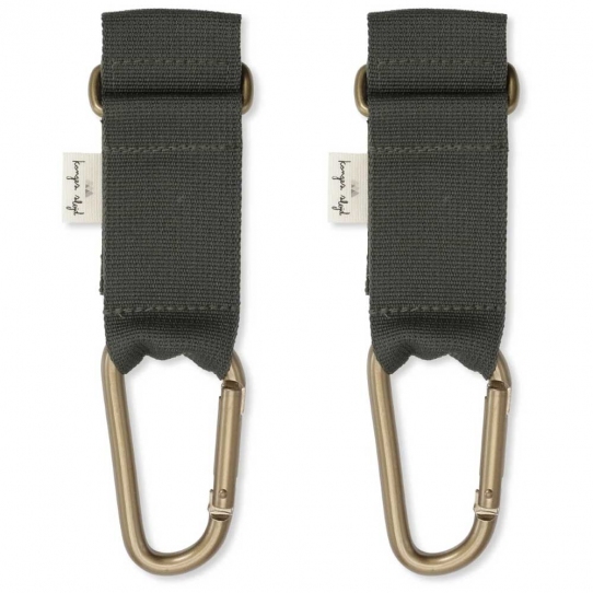 2 crochets pour poussette - Moss grey